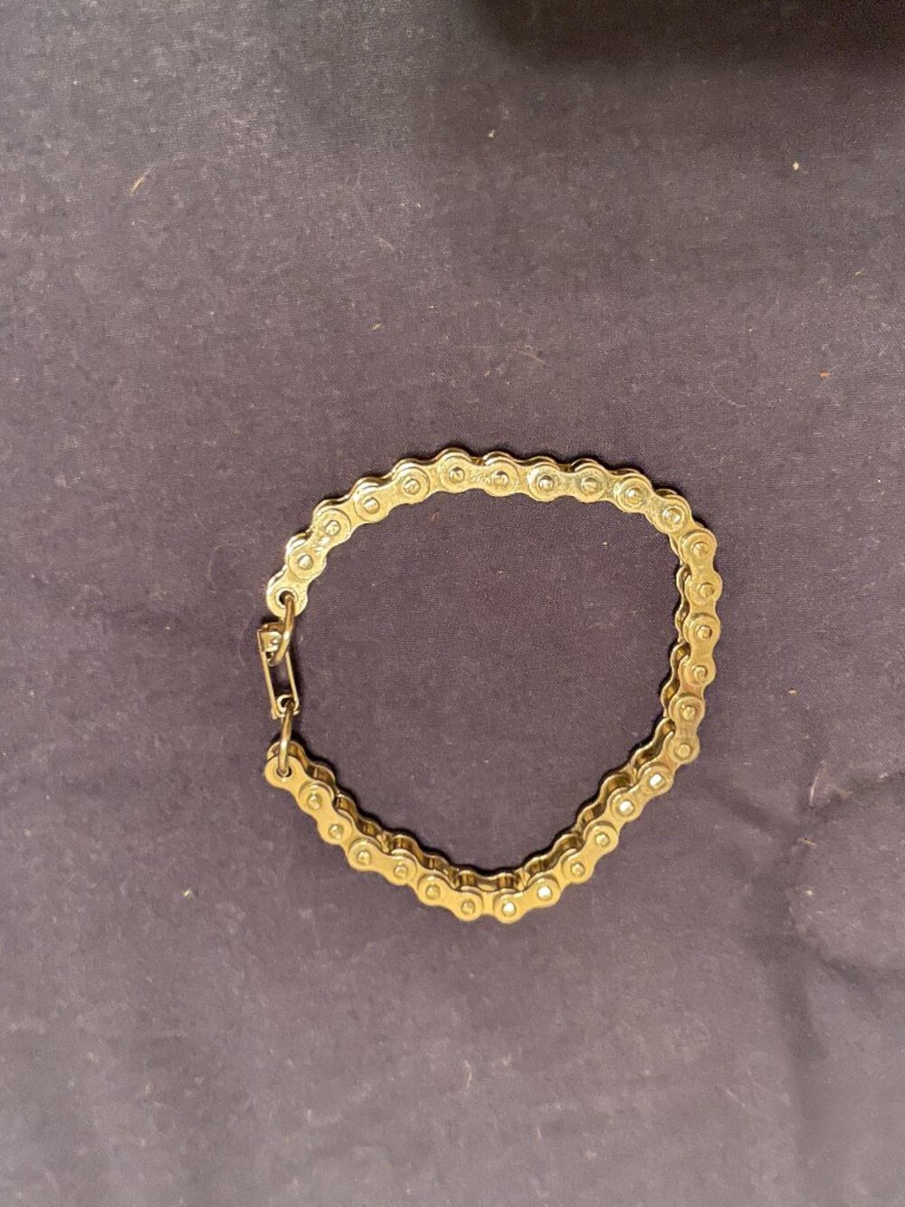 Silver Bike Chain Link Bracelet